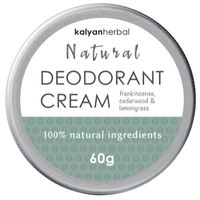 Kalyan Herbal Natural Deodorant Cream - Frankincense, Cedarwood & Lemongrass